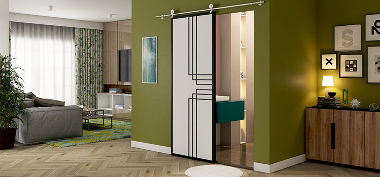 sliding bathroom door installation in East Hemet